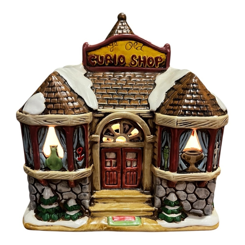 Vintage Lefton China Curio Shop Light-Up Decor
